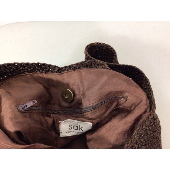 The SAK Brown Hobo Slouch Bag Y2K Purse - Picture 3 of 9